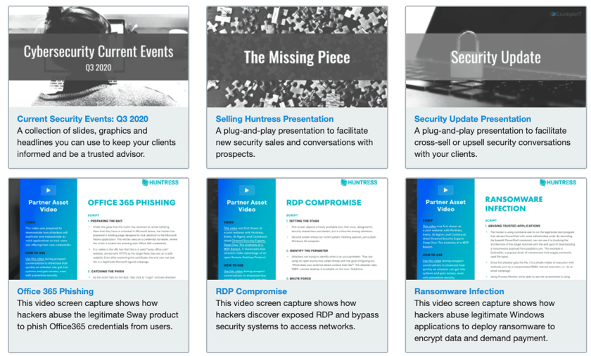 Client-facing presentations and demos included in the Growing Revenue collection